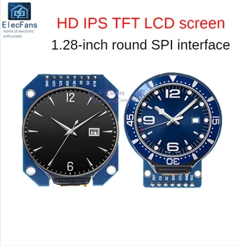 1.28 Polegadas Rodada Tela de exposição do LCD HD IPS Tela Eletrônica Mostrador LCD TFT de Interface SPI Módulo