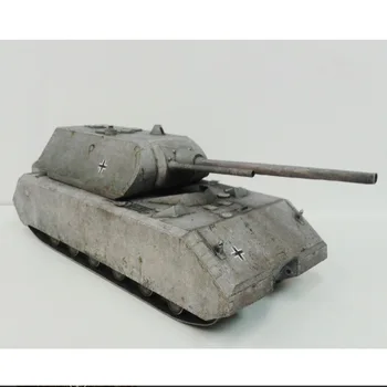 1:35 Escala WW II alemão Panzer VIII Maus Tanque Modelo DIY 3D em Papel Cartão Construção de Conjuntos Construção Educacionais Modelo Militar Brinquedos