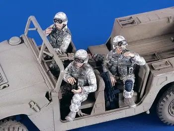 1/35 Resina Figura Kit Modelo moderno e a GENTE da Tripulação, na Guerra do Iraque (3 Números) Unassambled sem pintura