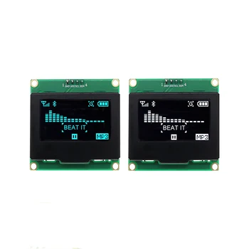 1.54 polegadas OLED Módulo de 128*64 Ecrã Placa Verde SSD1309 Driver de 4 Pinos Interface IIC
