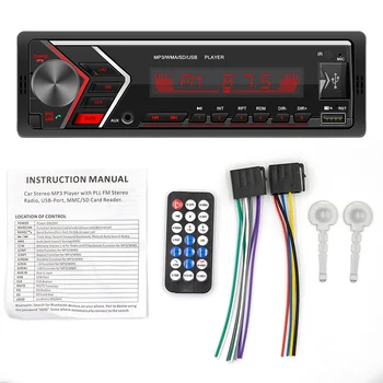 1 DIN Car Áudio Estéreo Automotivo Bluetooth USB com USB/SD/AUX Cartão No painel do Rádio FM MP3 Player para PC Tipo:ISO-505