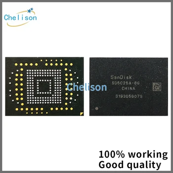 100% Funcionando SD5C25A-8G SDIN4C1-8G SDIN5C1-8G SD5C25A SDIN4C1 SDIN5C1 8G BGA169 curso de mestrado erasmus MUNDUS 8GB de Memória Flash IC Chipset com bolas