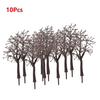 10Pcs Modelo de Árvore de Inverno, Árvores Murchas Árvore de 11CM Adequado Para a estrada de ferro Modelo de Comboios Parque Diorama Cena de Inverno de Layout