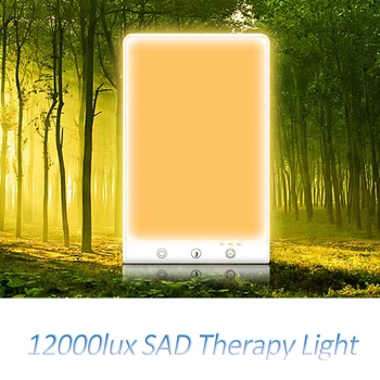 12000 Lux LED TRISTE Terapia de Luz do modo de 3200K 5500K Data de Timming 3 Modos de 5V Simulação de Cura Natural Transtorno Afetivo Sazonal