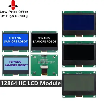 12864 IIC Módulo LCD 128X64 I2C ST7567S COG Visualização Gráfica Placa de Tela LCM Painel de 128x64 Matricial Tela para Arduino