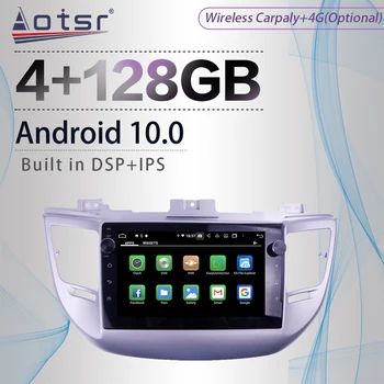 128G Para Hyundai Tucson 2014-2018 Android Rádio Gravador de Fita Car Multimedia Player Estéreo Chefe da Unidade de Navegação GPS Não 2din 2din