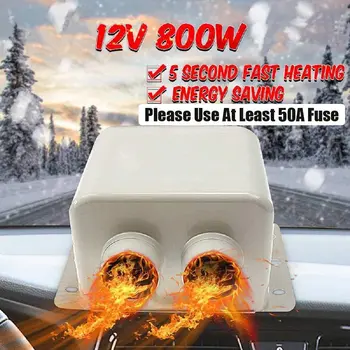12V/24V 800W Aquecedor do Carro Kit - Alto Poder de Dupla Saída de 5 segundos de Aquecimento Rápido Degelo para o Automóvel pára-Brisas de Inverno