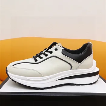 2023 Clássico de Nova empresa, masculina Casual Sapatos de Alta Qualidade, Designer de Sapatos de Couro Genuíno de Moda Noções básicas de Sapatas dos Esportes dos Homens Televisão Tênis