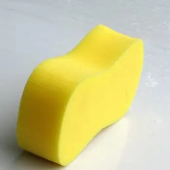 22cm Portátil 8 Forma de Vidro Automóvel de Lavar roupa Aspirador de Cera Esponja de Espuma de Limpeza Automática Ferramenta de Grande Esponja Amarela