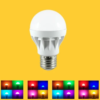 2pcs E27 cores lâmpada de 220V 220V E27 roxo bulbo E27 lâmpada azul 220v E27 roxo lâmpada de 220v E27 lâmpada verde 220v E27 lâmpada led Amarelo
