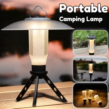 Acampamento de Luz de USB Recarregável Lanterna Portátil LED Mini Farol Exterior Impermeável Barraca de Camping Lanternas para Caminhadas Tocha