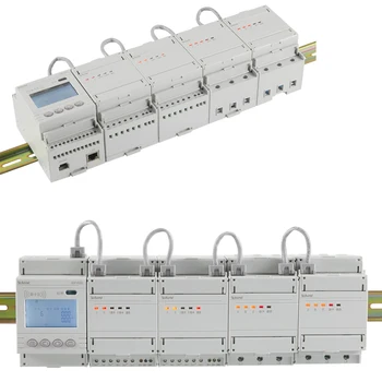 ADF400L 3 & 1 Fase Display Lcd Multi-Canal de Energia do Medidor Trilho Din Com Comunicação Rs485