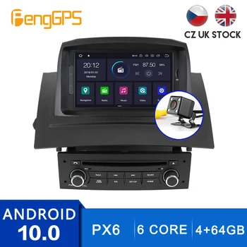 Android 10.0 Car Multimedia Player para Renault Megane 2 Fluence 2002-2008 de Navegação GPS Touchscreen Stereo Link de Espelho PX6 DSP