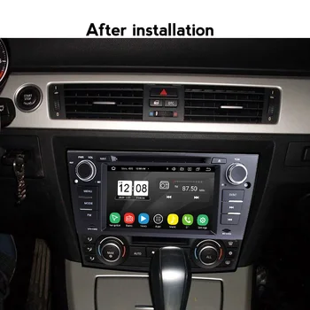 Android 11 auto-rádio de navegação GPS WiFi CarPlay leitor multimídia BMW Série 3 E90 E91 E92 E93 DSP RDS Central de DVD 1din