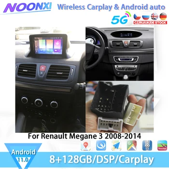 Android Rádio do Carro Para Renault Megane 3 2008 2009 2010 A 2014 Multimídia Vídeo Player GPS Navi Estéreo 4G Carplay 2Din IPS o Chefe da Unidade de