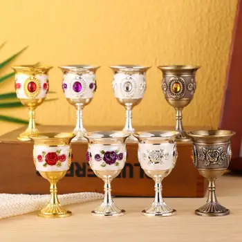 Anti-deformar Decorativo Presente Criativo Mini Vinho de Vidro para Mesa de Refeições