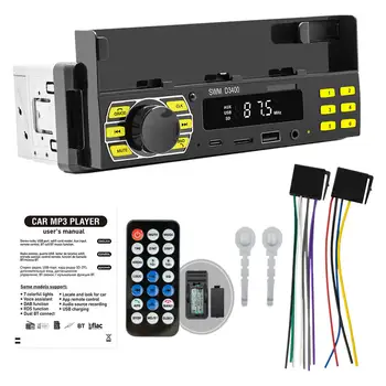 Aparelho De Som De Carro V5.0 Controle Remoto TF Cartão de FM de Áudio Display LED AUX MP3 Receptor de Rádio FM para Carros