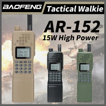 Baofeng AR-152 Walkie Talkie Poderoso Tri-poder de Longo Alcance Lidar com Duas Vias de Rádio para a Caça Tático de Jogo AN /PRC-152