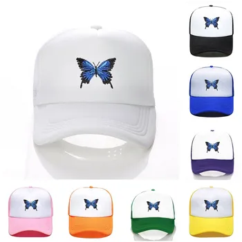 borboleta, chapéu de DIY logotipo chapéu personalizado verão cap unissex malha de espuma chapéu casquette homme gorras кепка malha chapéu para homens e mulheres