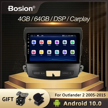Bosion DSP IPS GPS Para Mitsubishi Outlander/peugeot 4007 2005-2015 auto-Rádio Multimédia Player de Vídeo de Navegação GPS Android 10
