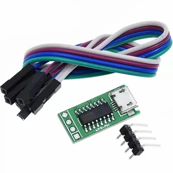 CH340C Micro USB para Porta Serial TTL ISP Download do Módulo 5V/3,3 V 500ma Substituir CP2102 CH340G CH340T Para STM32 51 Com a DuPont Linha