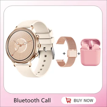 Chamada Bluetooth Smart Watch Mulheres 2023 Monitor De Ritmo Cardíaco E A Pressão Arterial Whatsapp Mensagem De Notificação Remota De Música Smartwatch