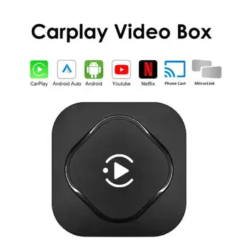 CP2V CarPlay Vídeo Caixa - sem Fio CarPlay Dongle Android Auto Carro de Adaptador Jogar Youtube, Netflix para Fios Carplay Carros