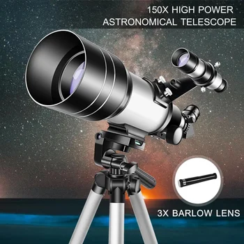 FM70300 Telescópio Astronómico para Iniciantes, Astronomia Monocular, 61 Dia das Crianças, Presente de 150x