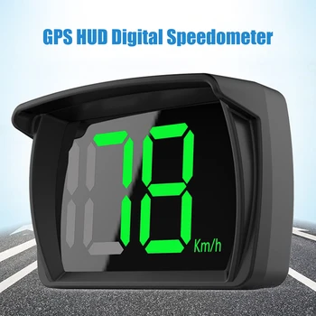GPS HUD Velocímetro Digital Plug and Play para Todos os Carros a Fonte Grande KMH MPH Acessórios do Carro