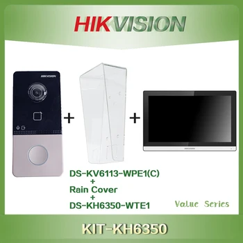 HIKVISION Porta da Estação DS-KIS603-P(C) do WIFI do IP POE 7 polegadas Doobell Monitor Vídeo porteiro