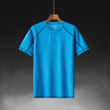 Homens com T-shirt de Desporto de Manga Curta, Camisas de Fitness Moletom Masculino Jogging T-Shirt Atlético Tshirt 2023 Verão Sportwear