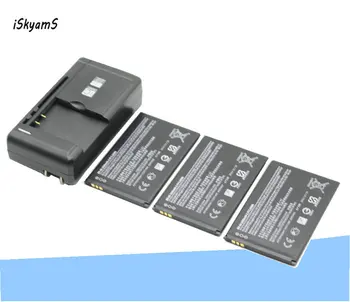 iSkyamS 3x 1500mAh bateria BN-06 / BN06 / BN 06 de Substituição de Bateria +Carregador Universal Para o Nokia Microsoft Lumia 430 Lumia430
