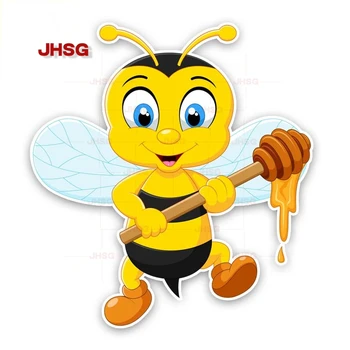 JHSG Carro Adesivos e Decalques de abelha Fazendo Mel Zero Tampa Resistente UV de carros e motos Acessórios de PVC Adesivos de Vinil