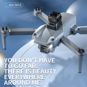 K900 MAX GPS Drone 4K Câmara Drone FPV Drone 5G Quadcopter Brinquedos RC Avião Evitar Obstáculos Motores Brushless do Helicóptero de RC Presentes