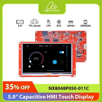 NEXTION NX8048P050-011C de 5,0 Polegadas LCD-TFT Capacitivo IHM Touch Módulo Inteligente Série Painel de Tela Sem tampa
