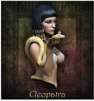 Nova Solto 1/12 mulher Egípcia com a serpente antiga busto em Resina Kit DIY Brinquedos Pintada modelo de resina