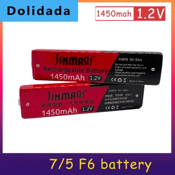 Original 1,2 V Ni-Mh Bateria Recarregável 67F6 1450mAh 7/5 F6 Goma de Mascar Célula para o MD Walkman CD Leitor de Cassetes Baterias