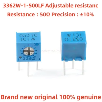 Original 3362W-1-500LF 3362W-1-500 50Ω ±10% ±100ppm/℃ 3362 potenciômetro de precisão ajustável resistência