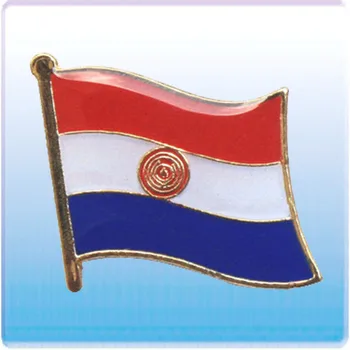 Paraguai única bandeira pin emblema