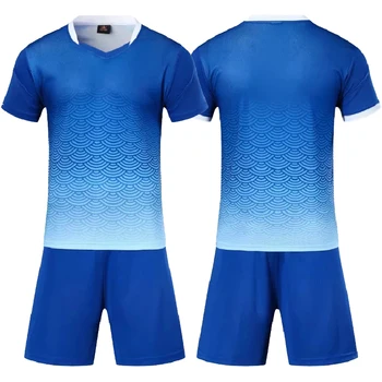 Personalidade Personalizado Duas Peças Treino de Futebol de Meninos meninas Rapazes de Futebol Roupas Conjuntos De Pé Equipe Adulta Camisetas de Futebol