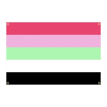 Recipromantic Bandeira 3x5Ft Poli arco-íris Inclusiva Bandeira