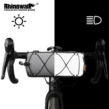 Rhinowalk Moto Saco de Ciclismo do Guiador Cesta Saco de 2,4 L de Alta Visibilidade Reflexiva ou Outras Cores Suburbano Saco do Mensageiro do Acessório