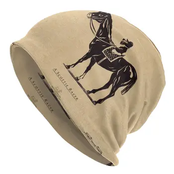 Scottie Racer Beanies Caps Para Homens Mulheres Unissex, Moda Inverno Quente Chapéu De Malha De Cão Adulto Escocês Bonnet Chapéus