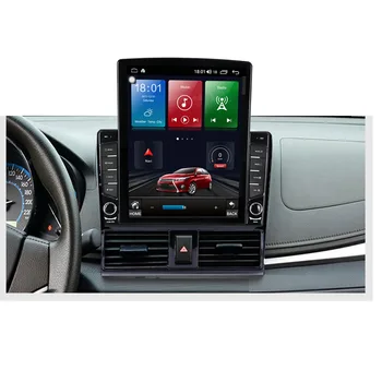 Tesla Player Para o TOYOTA VIOS YARIS 2013 2014 2015 Multimídia Navi Unidade de Cabeça de Carro de IPS DSP de Áudio de Rádio Android de 10 64GB 2 em seu GPS