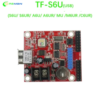 TF-S6U P4.75 P7.62 P10 Única Cor, Cor Dupla Melhor Driver USB LED Controlador USB TF-SU/S6U/S6UR/A6U/A6UR/MU/M6UR/C6UR/M6NUR