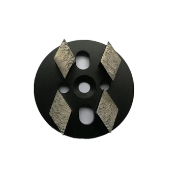 Universal 4 Polegadas de Diamante de Moagem Disco com Quatro Rombo Segmentos para Polimento de Piso de Concreto - D100mm - 12PC