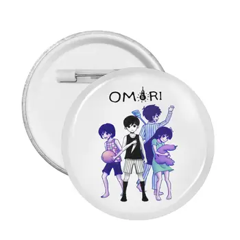Vídeo do Jogo Omori Emblema Cosplay de Moda de Chapéu Mole Botão Pin Anime Distintivos para Mochilas, Broche Pin