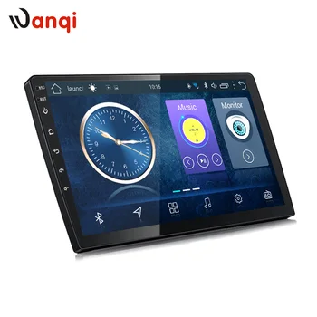 Wanqi Android 12 de GPS do Carro de Multimídia Universal de Navegação, Leitor de DVD do Carro do CD do Monitor para Qualquer Carro de Modelos de Rádio RDS e Exibição de Vídeo